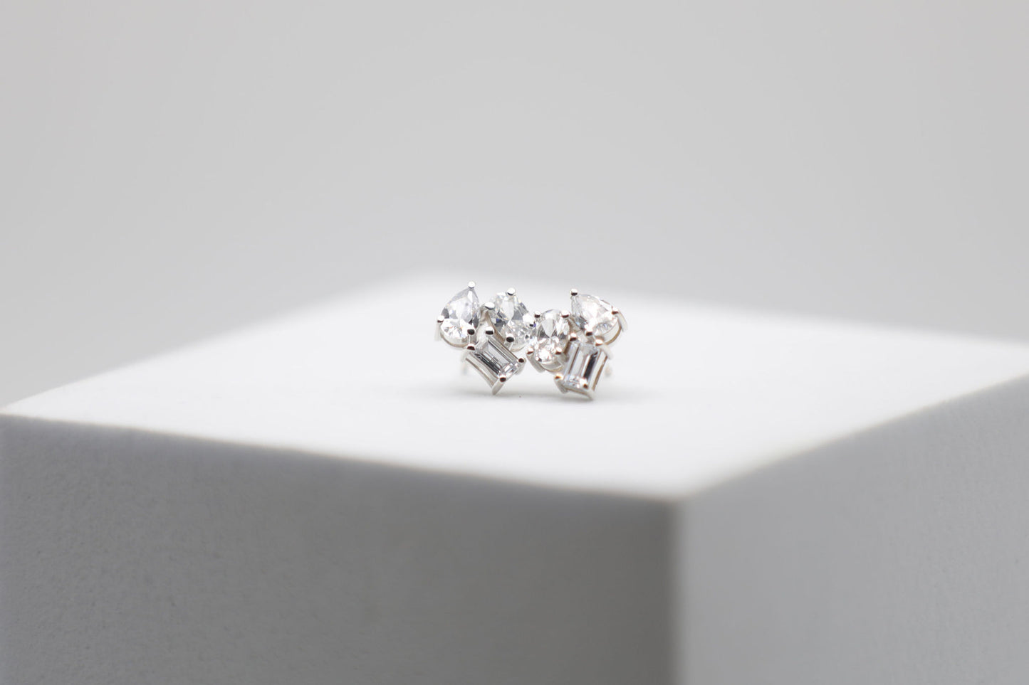 3 Shape Diamond Earrings