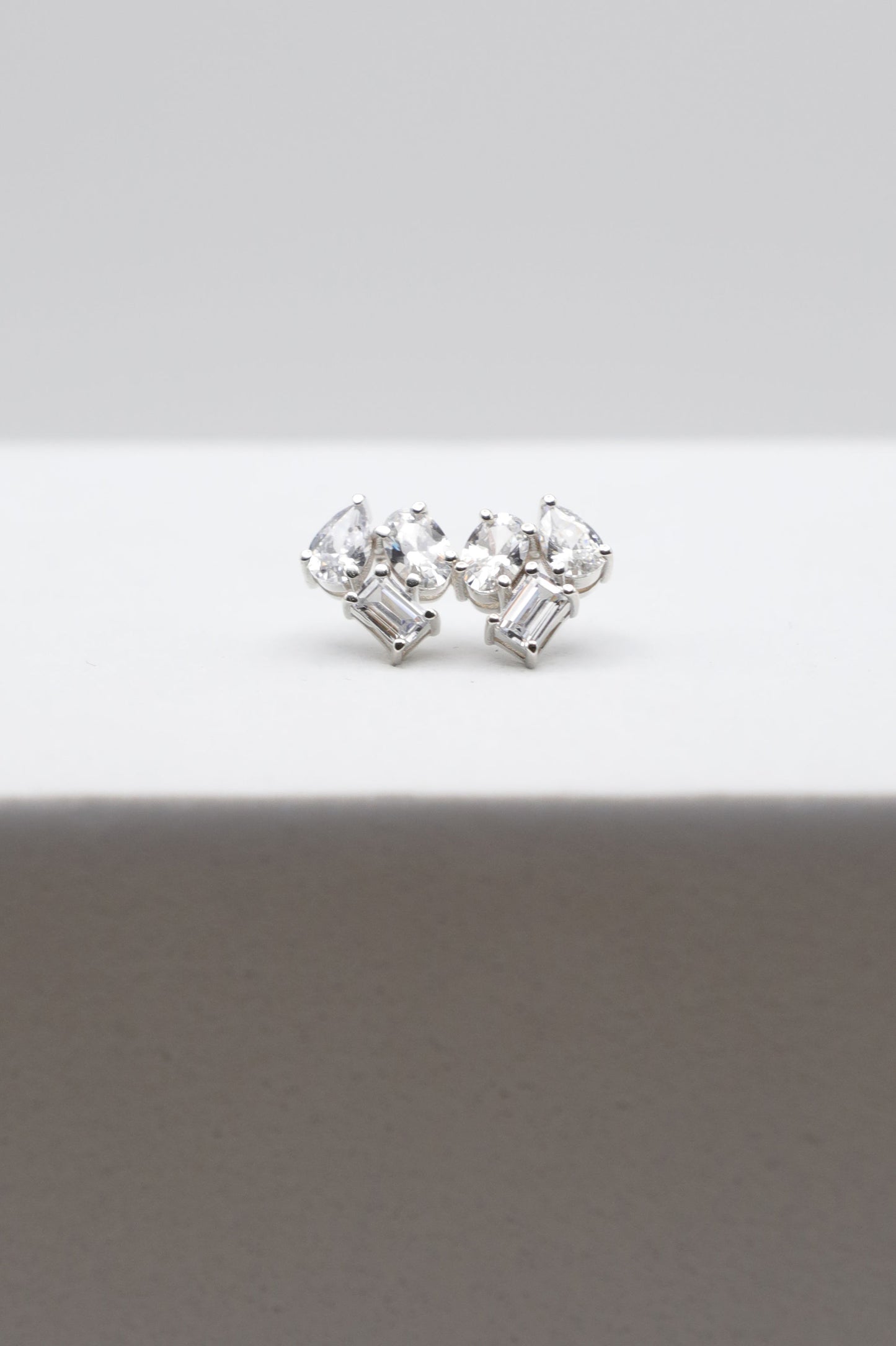 3 Shape Diamond Earrings