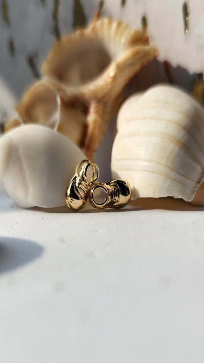 Gold Shoe Earrings
