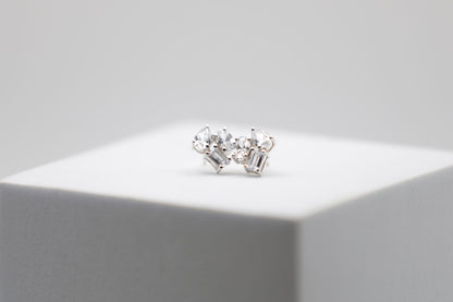 3 Shape Diamond Earrings