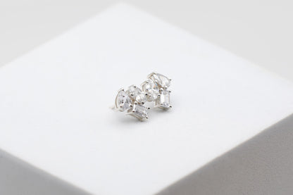 3 Shape Diamond Earrings