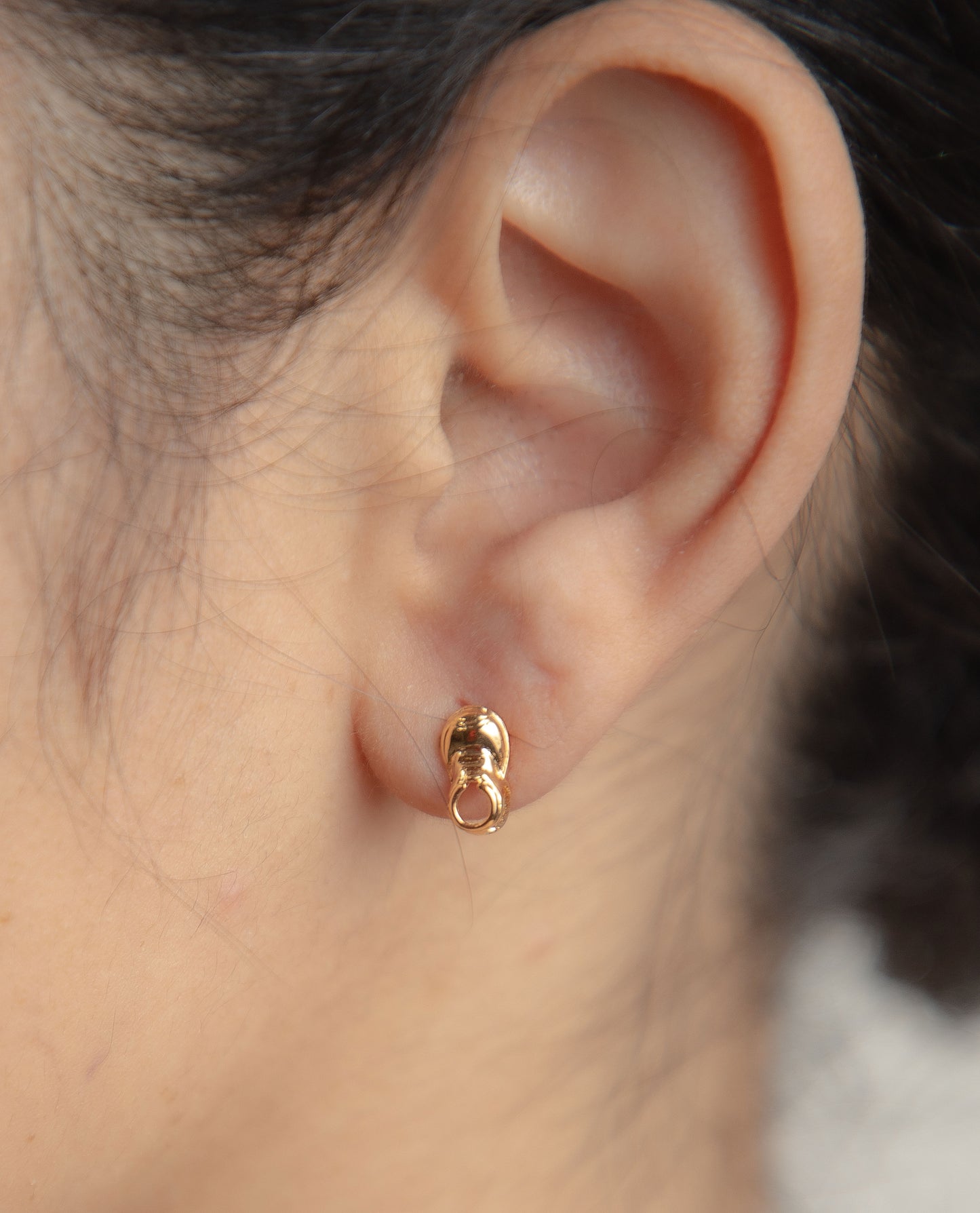 Gold Shoe Earrings