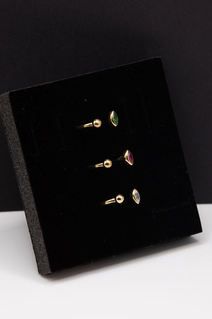 Adjustable birthstone Ring