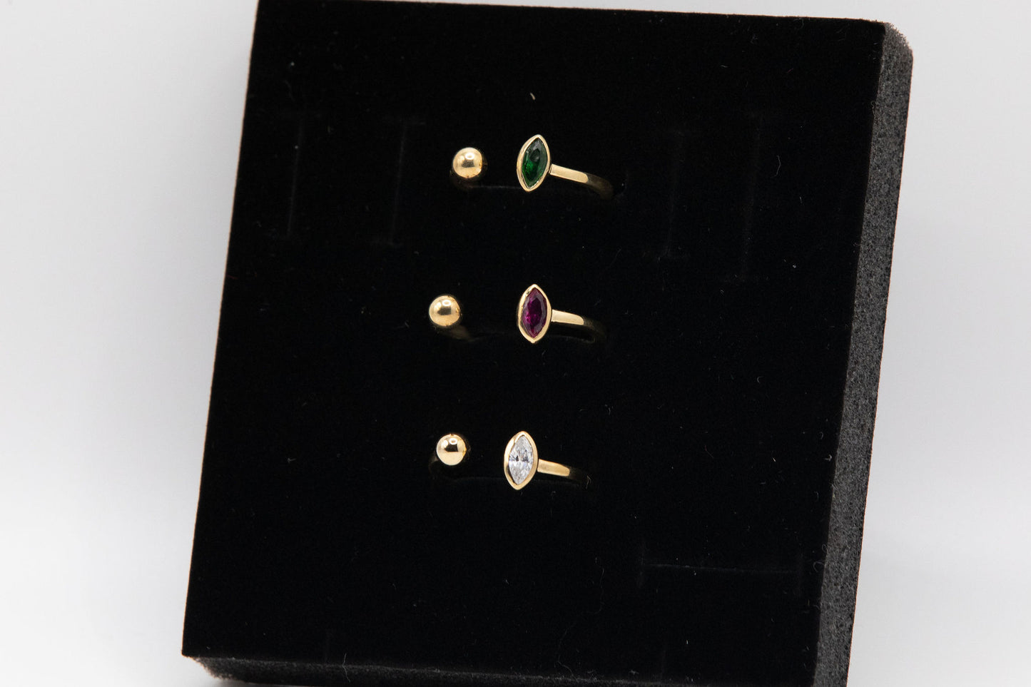 Adjustable birthstone Ring