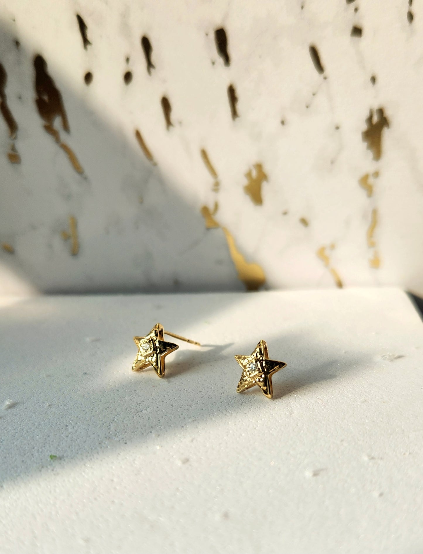 Gold Star Earrings