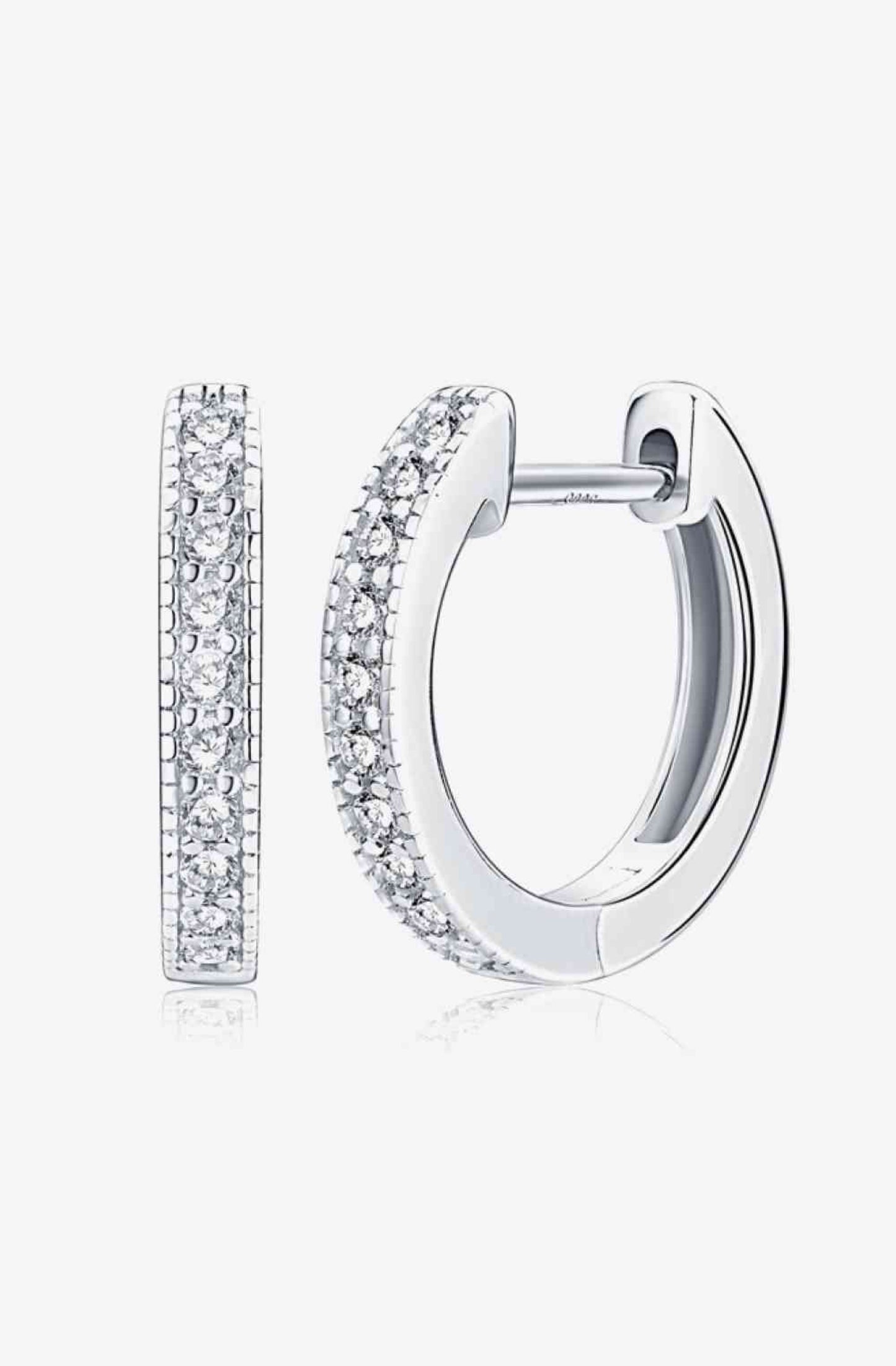 Moissanite Hoop Earrings