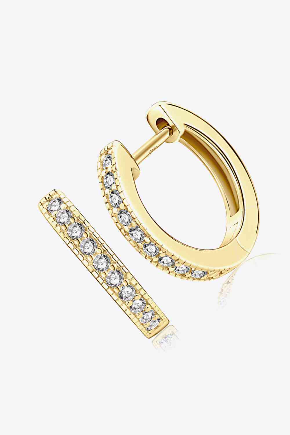 Moissanite Hoop Earrings