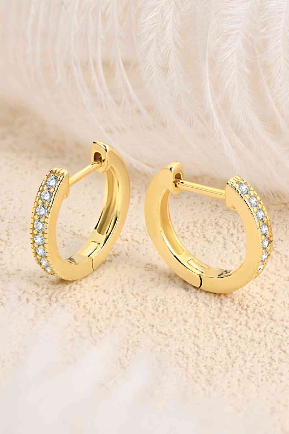 Moissanite Hoop Earrings