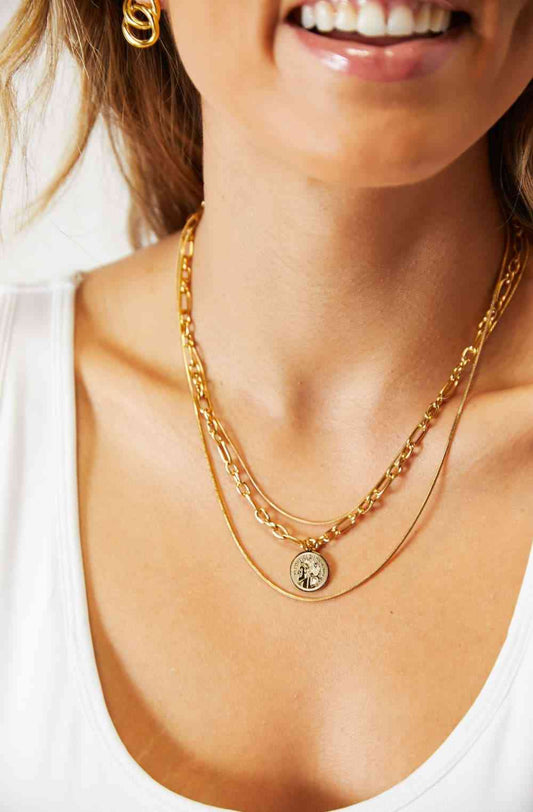 Triple-Layered Chain Necklace