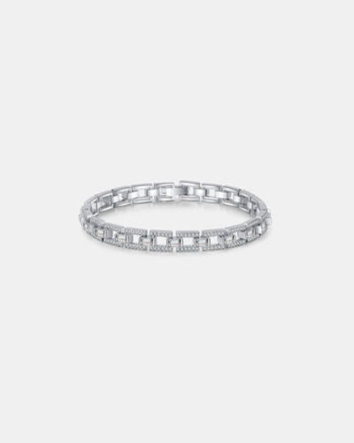 3.2 Carat Moissanite 925 Sterling Silver Bracelet