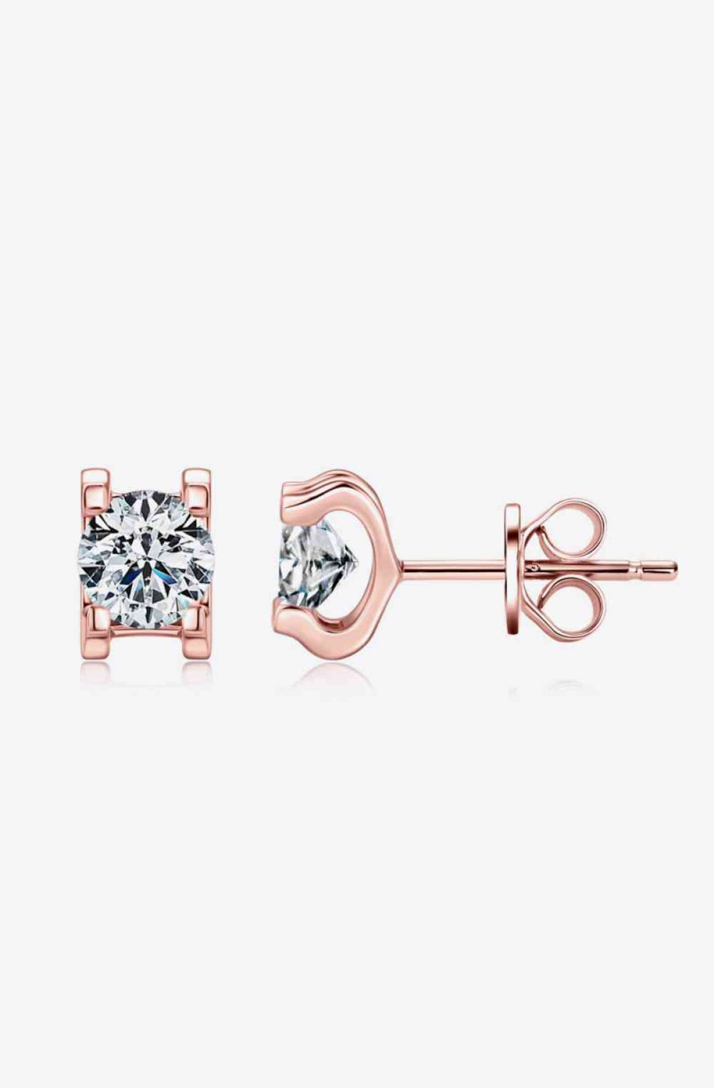 Moissanite 925 Sterling Silver Stud Earrings